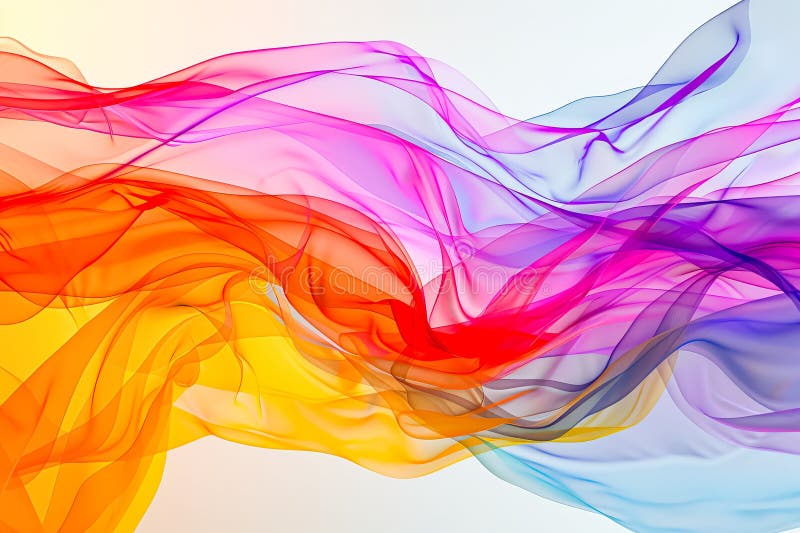 Colorful wave with a blue and red stripe. royalty free stock images