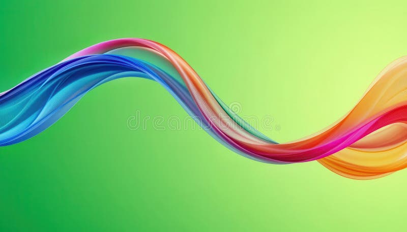 Colorful wave patterns create a vibrant background for computer monitors vector illustration