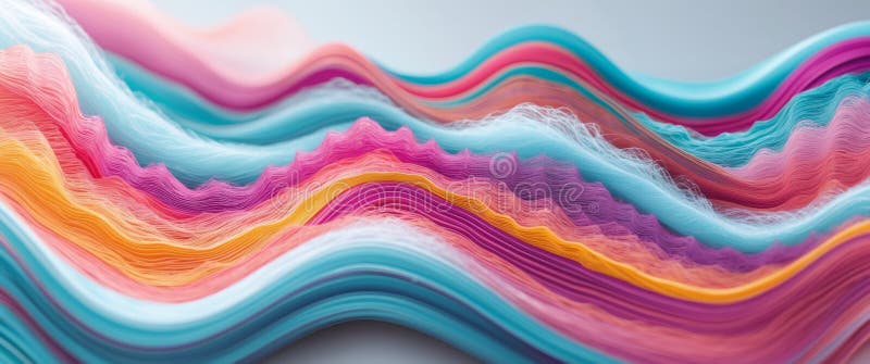 Colorful wavy layered abstract background royalty free stock photos