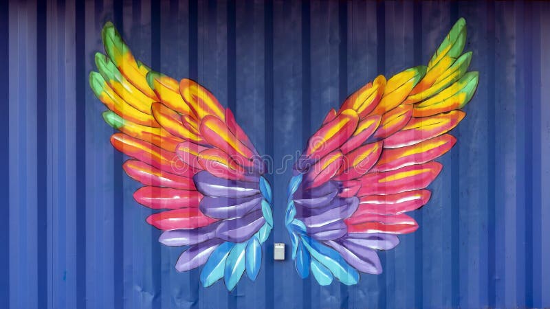189 Wings Painted Wall Stock Photos - Free & Royalty-Free Stock Photos from  Dreamstime