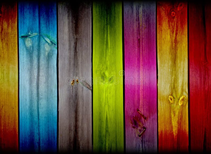 Colorful Wooden Background