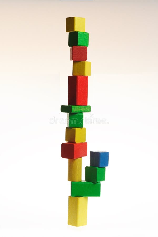 Colorful wooden blocks royalty free stock image
