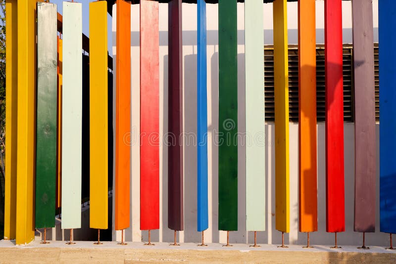 Colorful wooden wood board royalty free stock photo