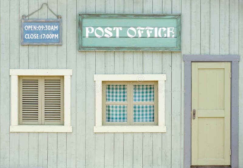 Colorful wooden house stock image