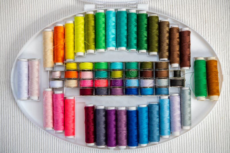 Colorful Yarn in Organizer Box Stock Image Image of macro, cotton 146777309