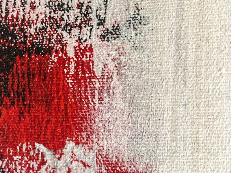 Colori bianchi e rossi del fondo di verniciatura astratto di arte fotografie stock Colori bianchi e rossi del fondo di verniciatura astratto di arte fotografie stock