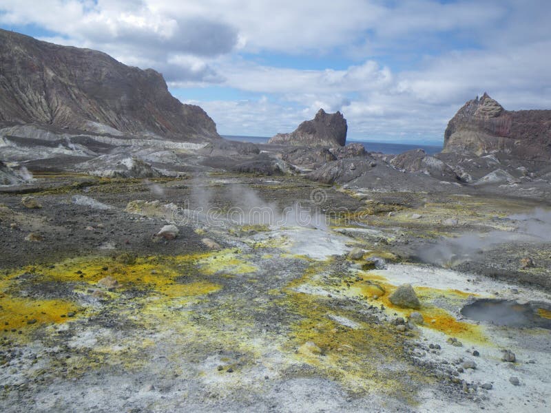 Colori dell'Isola Bianca in Nuova Zelanda immagine stock libera da diritti Colori dell'Isola Bianca in Nuova Zelanda immagine stock libera da diritti