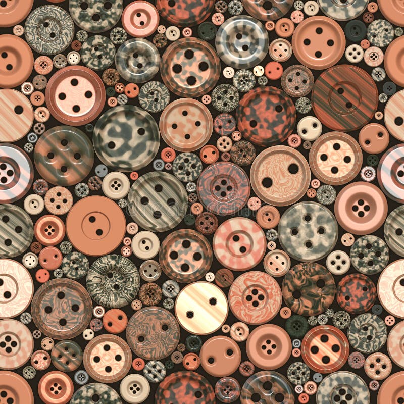 Colori il modello d'annata senza cuciture dei bottoni illustrazione di stock Colori il modello d'annata senza cuciture dei bottoni illustrazione di stock