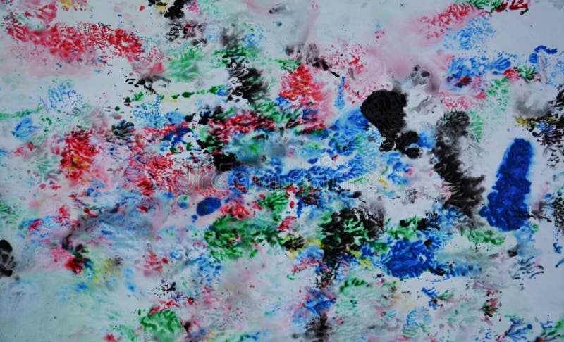 Colori scuri e tonalità blu rossi gialli beige neri rosa blu romantici Fondo bagnato astratto della pittura Punti della pittura fotografia stock Colori scuri e tonalità blu rossi gialli beige neri rosa blu romantici Fondo bagnato astratto della pittura Punti della pittura fotografia stock