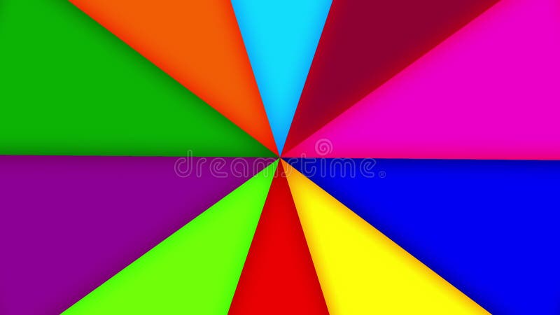 Colorido arco iris girando rueda. animación de bucle sin interrupciones. fondo abstracto giratorio multicolor. libre illustration