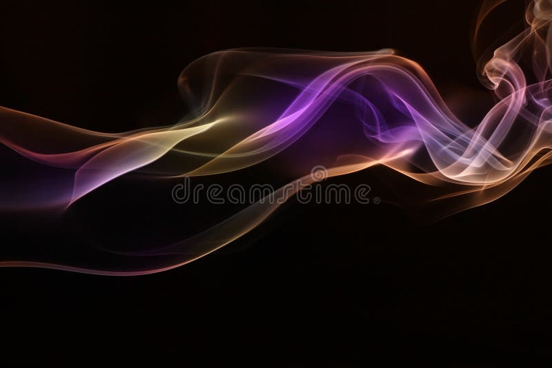 Abstrato De Fumo Colorido Sobre Fundo Negro, Desenho Do Movimento Do Fogo  Imagem de Stock - Imagem de conceito, fluxo: 165931175