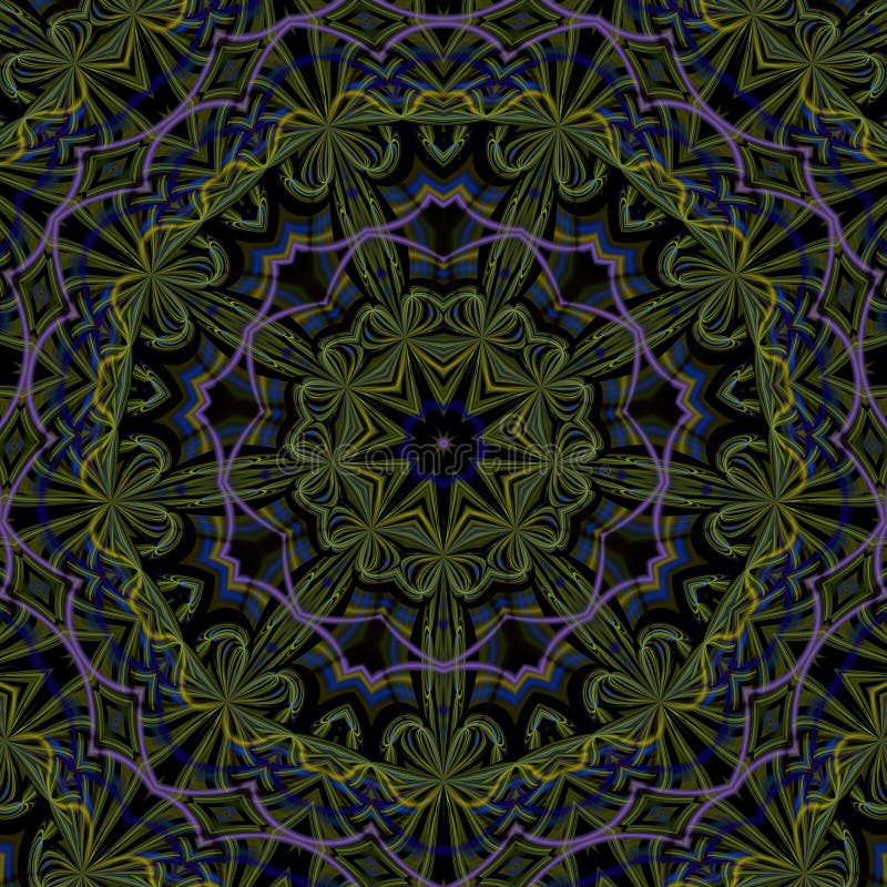 Colorido geom?trico futurista do fractal psicad?lico das ilustra??es ilustração stock Colorido geom?trico futurista do fractal psicad?lico das ilustra??es ilustração stock