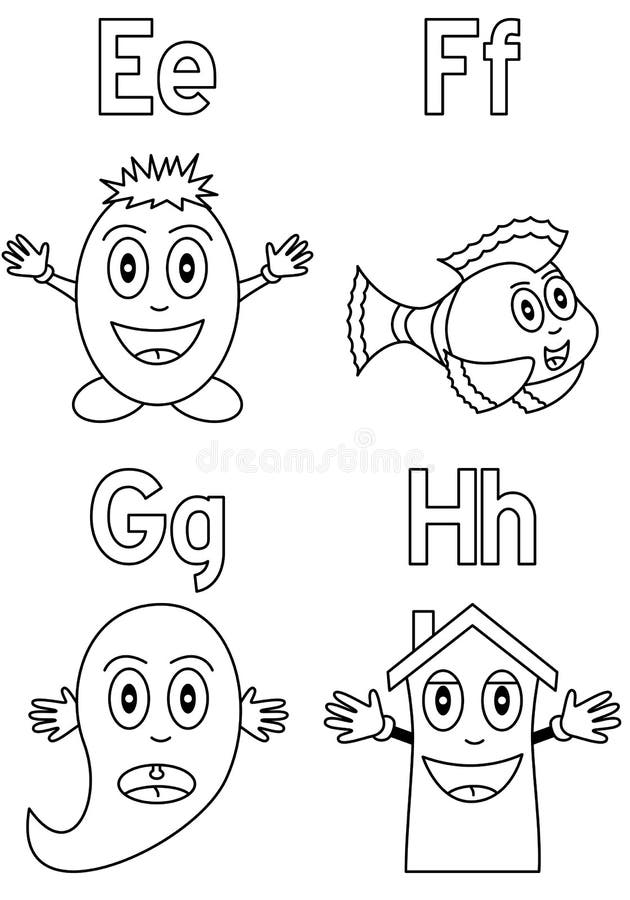 Black White Alphabet Letters Clipart Stock Illustrations – 239 Black