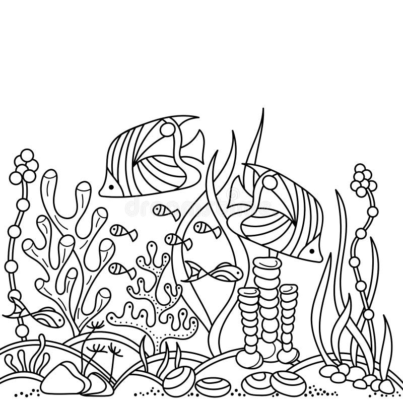 Ocean Plant Coloring Pages