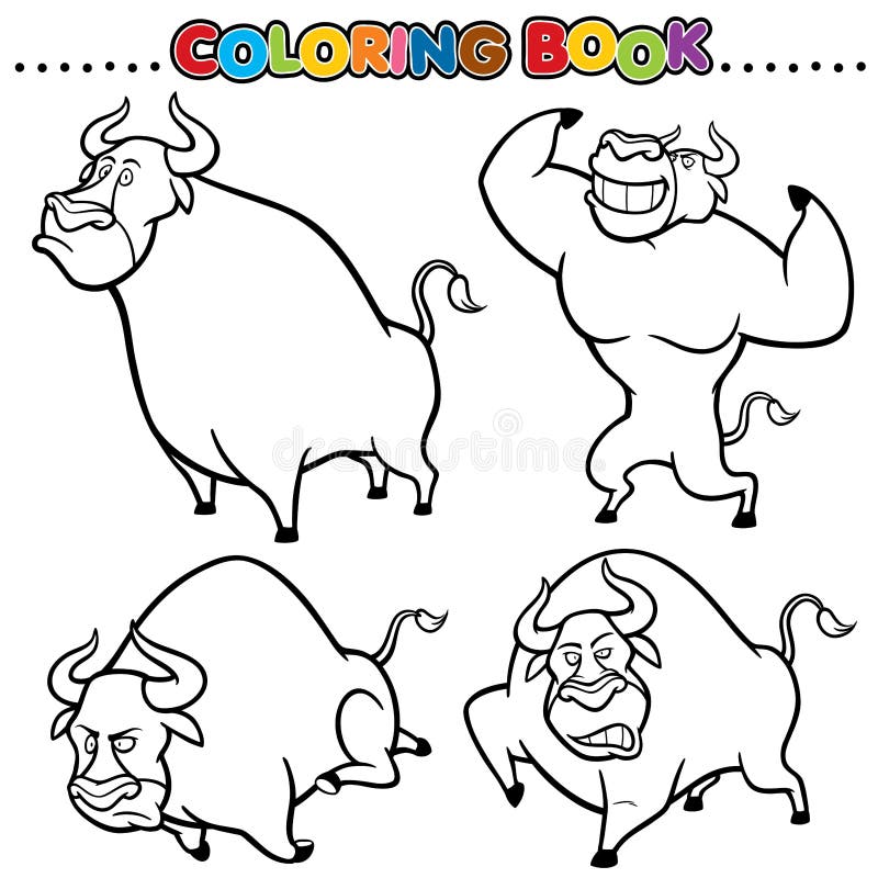 Cartoon bull Vector stock vector. Illustration of rise - 28115612