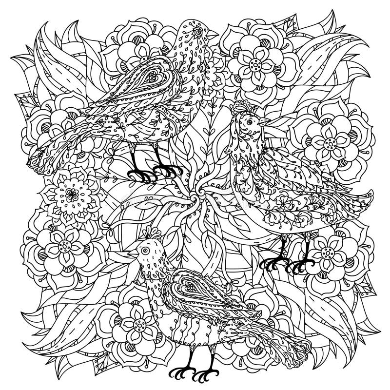 Coloring book antistress style picture vector illustration Coloring book antistress style picture vector illustration