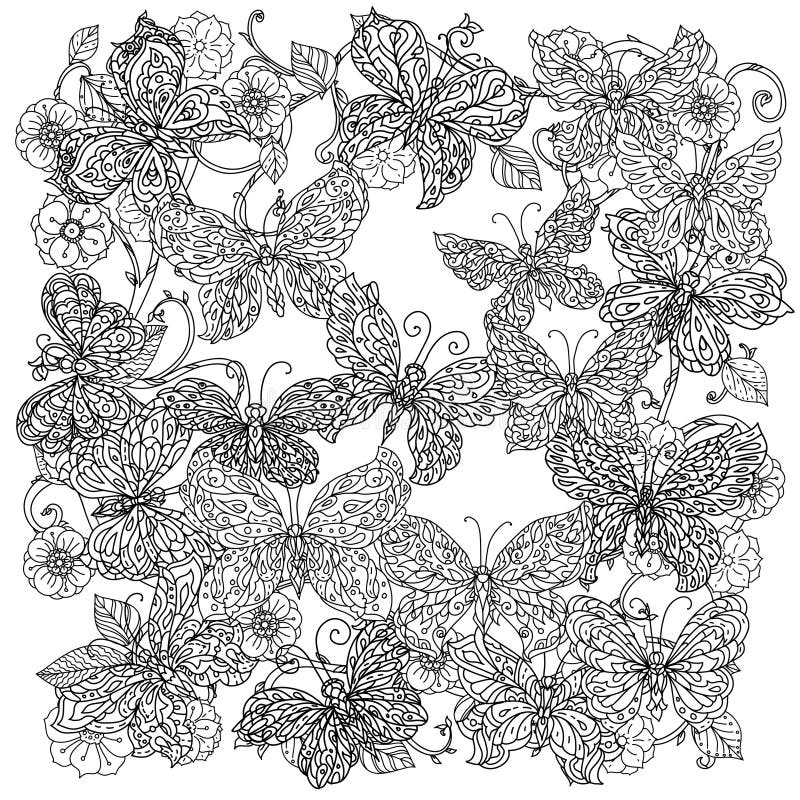 Uncoloured Flowers Stock Illustrations – 96 Uncoloured Flowers Stock ...