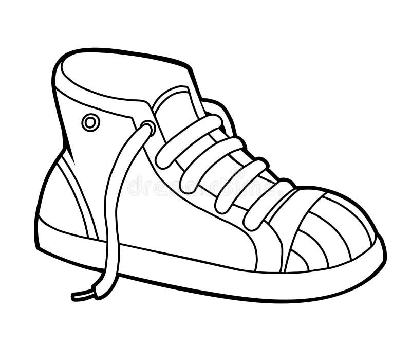 Coloring Book, Cartoon Shoe Collection. Sneaker Stock Vector - Illustration of activity, game: 171184606 Coloring Book, Cartoon Shoe Collection. Sneaker Stock Vector - Illustration of activity, game: 171184606