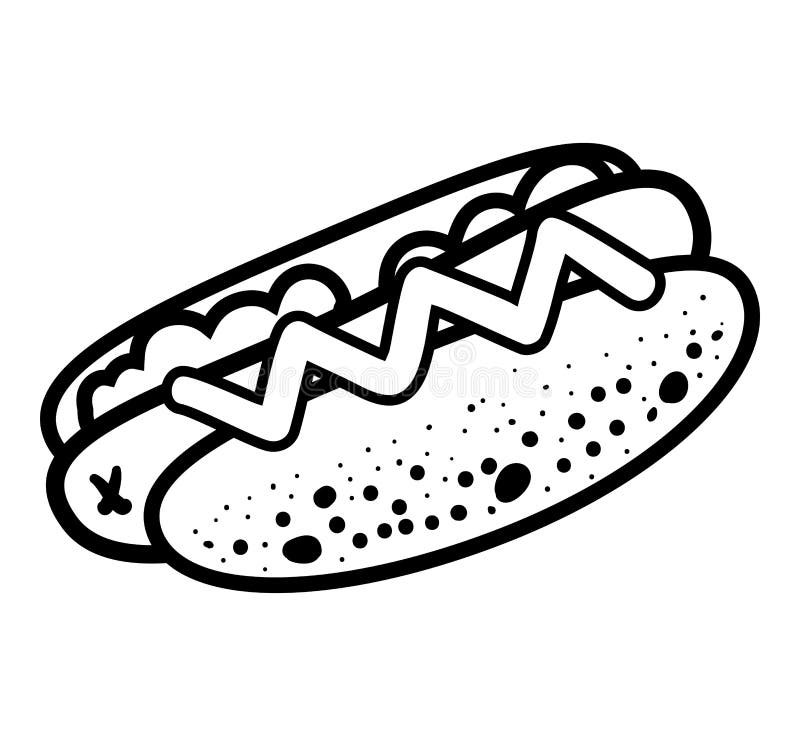 Hot Dog Stand Pages Coloring Pages