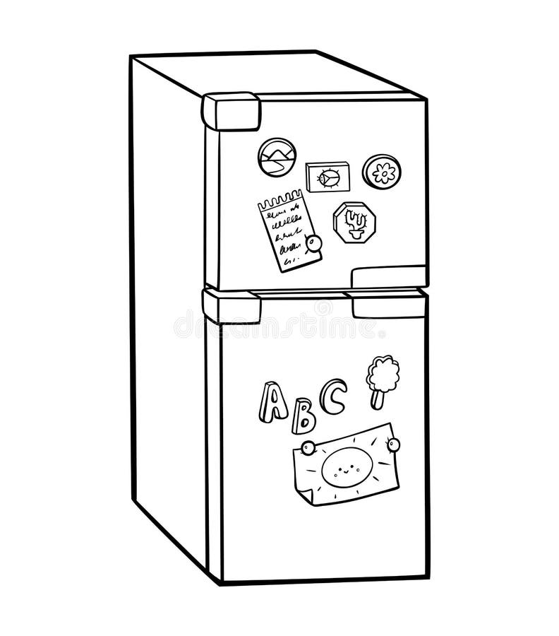 Download Refrigerator Coloring Stock Illustrations - 76 ...