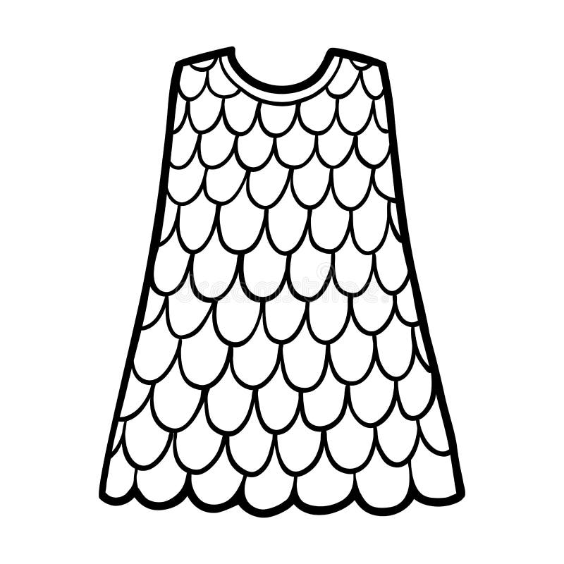 Coloring book, Dress stock vector. Illustration of frock - 168305642