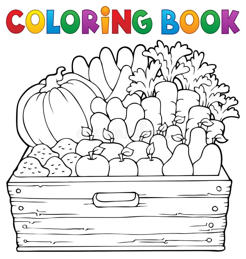 Coloring book farm products theme 1