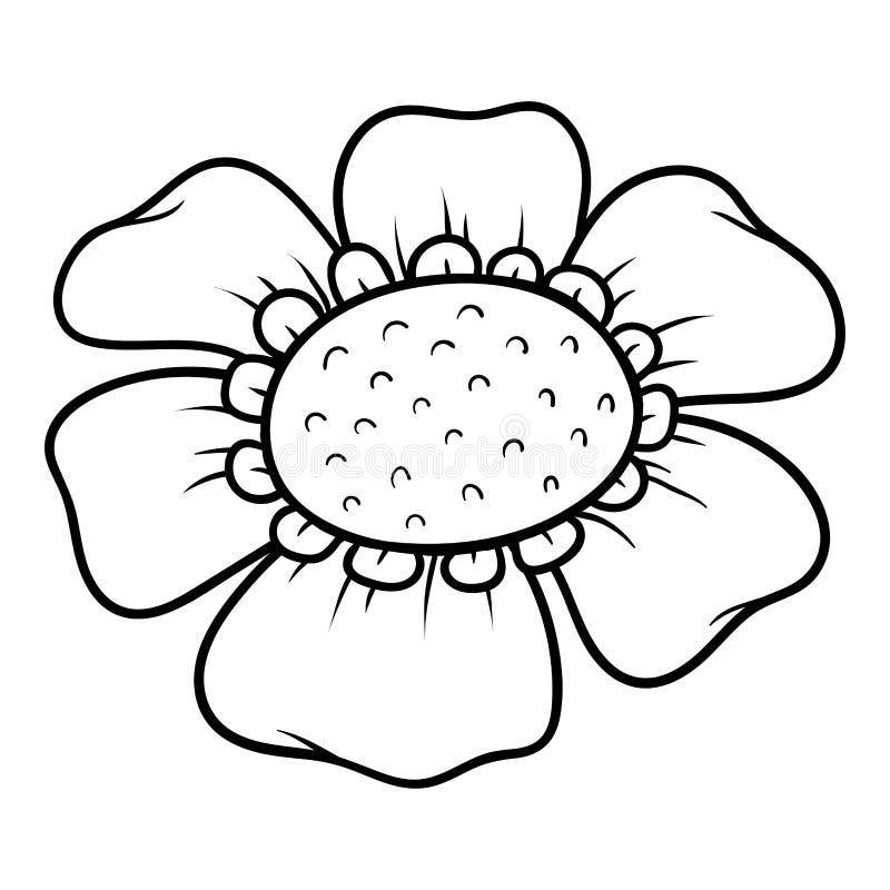 Download Coloring Book Flower Stock Vector Illustration Of Education 135798801