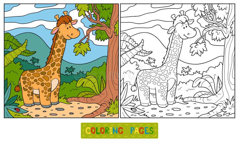 Coloring book (giraffe)