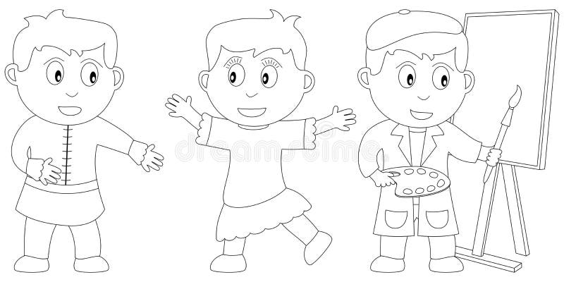 Coloring Book for Kids [16] royalty free illustration