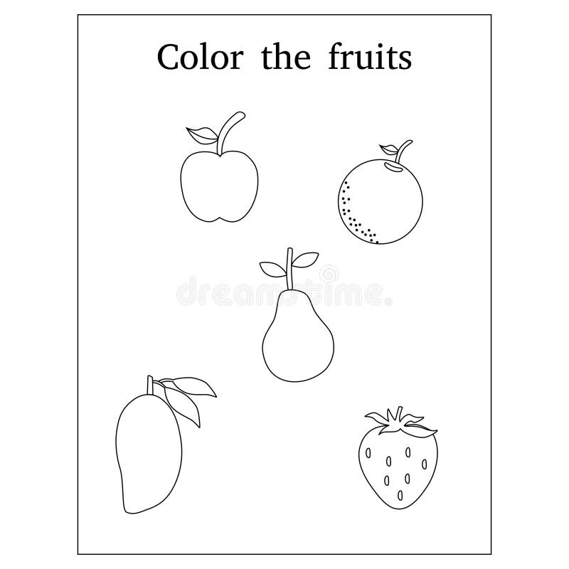 Fruit Coloring Pages - GetColoringPages.com
