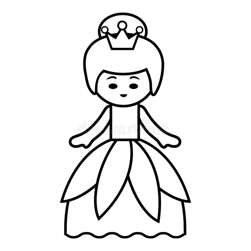 Coloring book, Princess stock vector. Illustration of masquerade ...