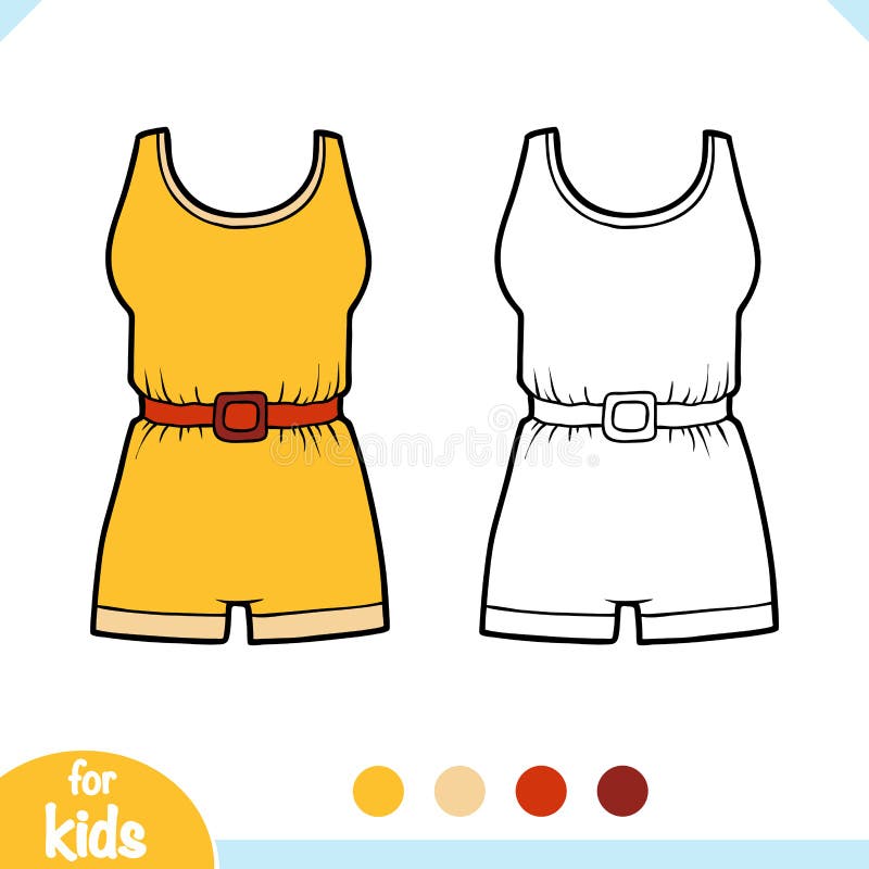 Girl Swimsuit Coloring Page Stock Illustrations – 137 Girl Swimsuit