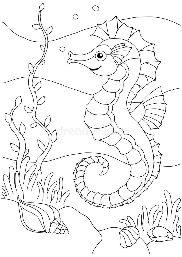 sea world black and white clipart