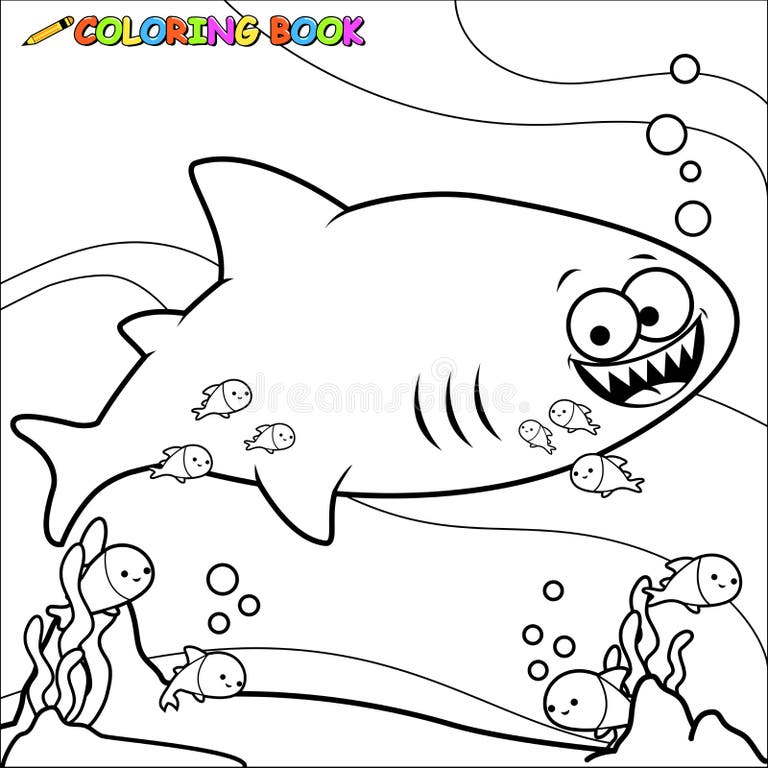 Shark Black White Outline Stock Illustrations – 2,887 Shark Black White