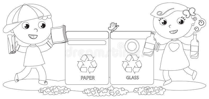 Download Reuse Boy Black And White Coloring Page | T14 Coloring Pages Performance