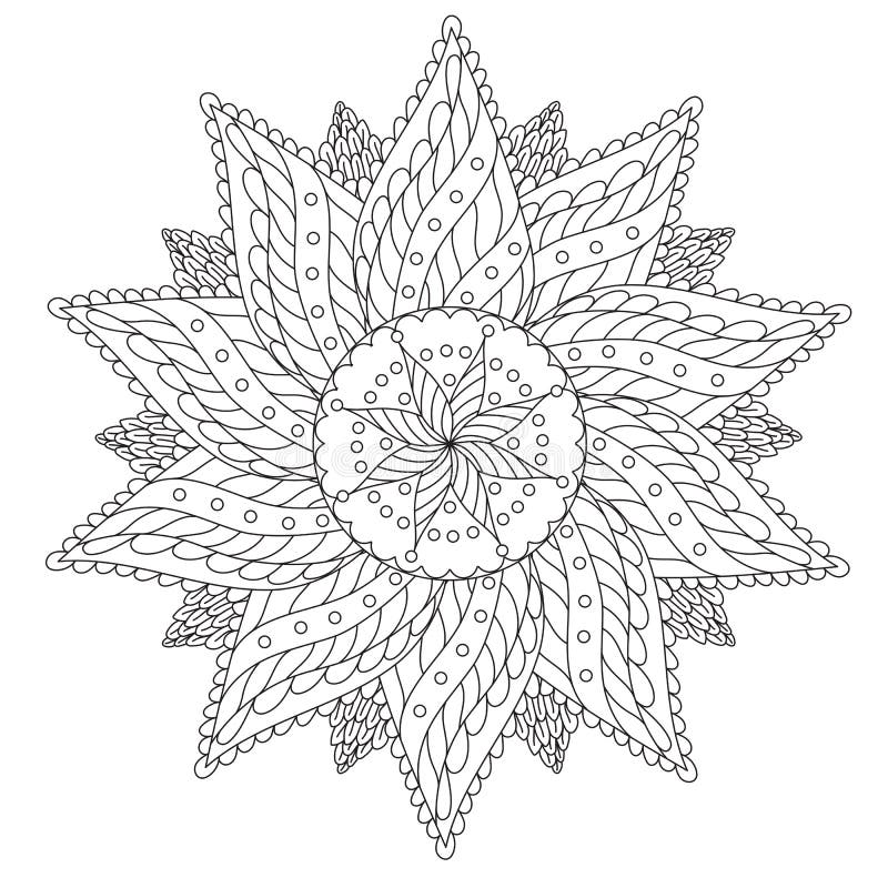 Coloring Floral Vintage Mandala vector illustration Coloring Floral Vintage Mandala vector illustration
