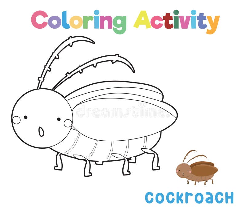 Coloring Animal Worksheet Page for Children Stock Vector - Illustration ...