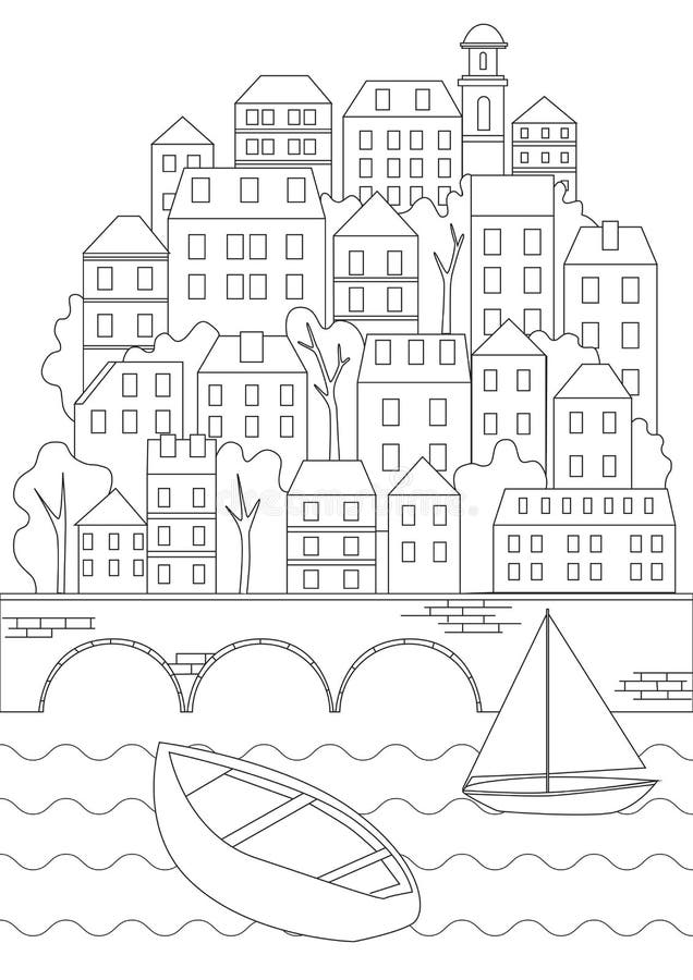 Buildings And Bridges Architecture For Kids Coloring Books 10-12