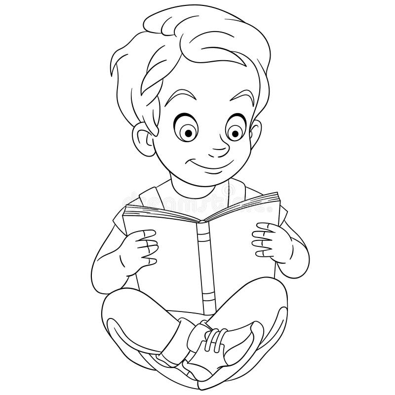 reading coloring pages