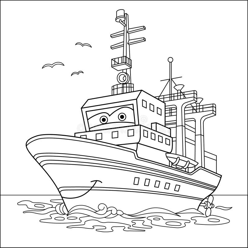 100,000 Kids colouring boat Vector Images | Depositphotos