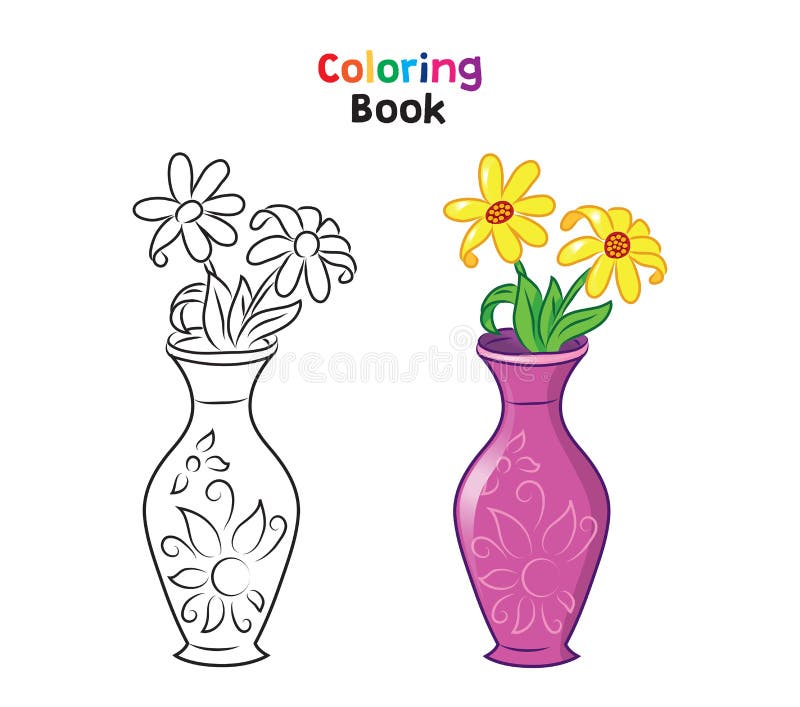 Flower Vase Coloring Pages For Kids  Free Printables  Kids Art  Craft