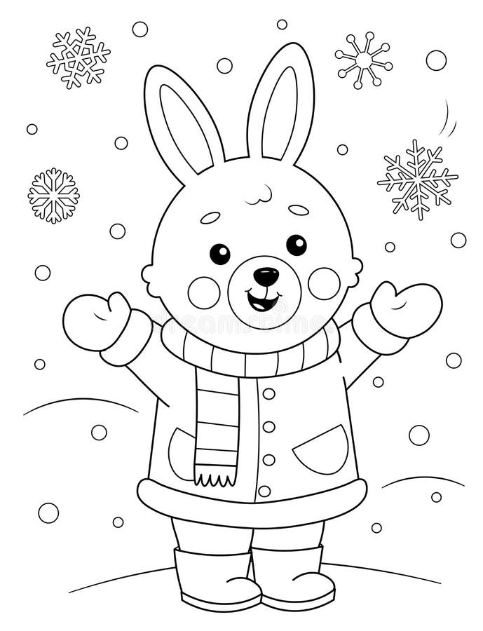 coloring page snow stock illustrations – 2695 coloring page