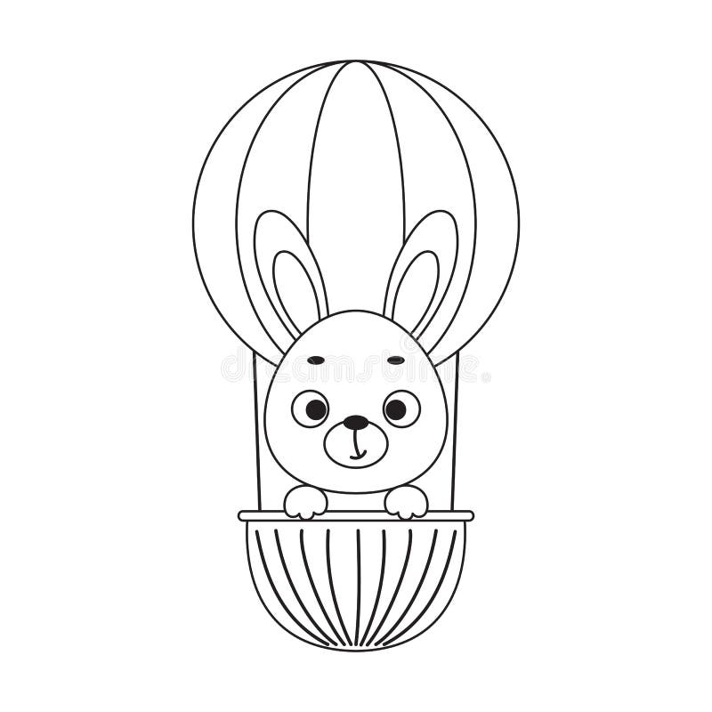 Cute simple kids coloring book with bul Royalty Free Vector