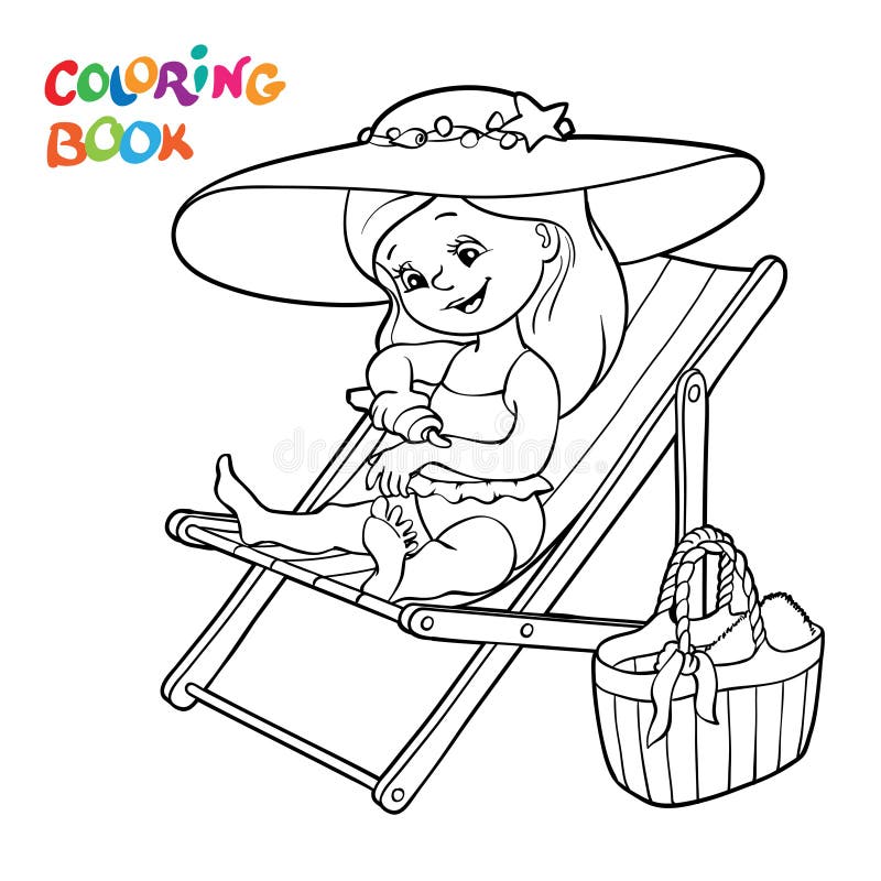 swimsuit coloring page