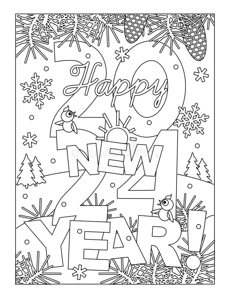 2024 Coloring Pages Stock Illustrations 18 2024 Coloring Pages Stock