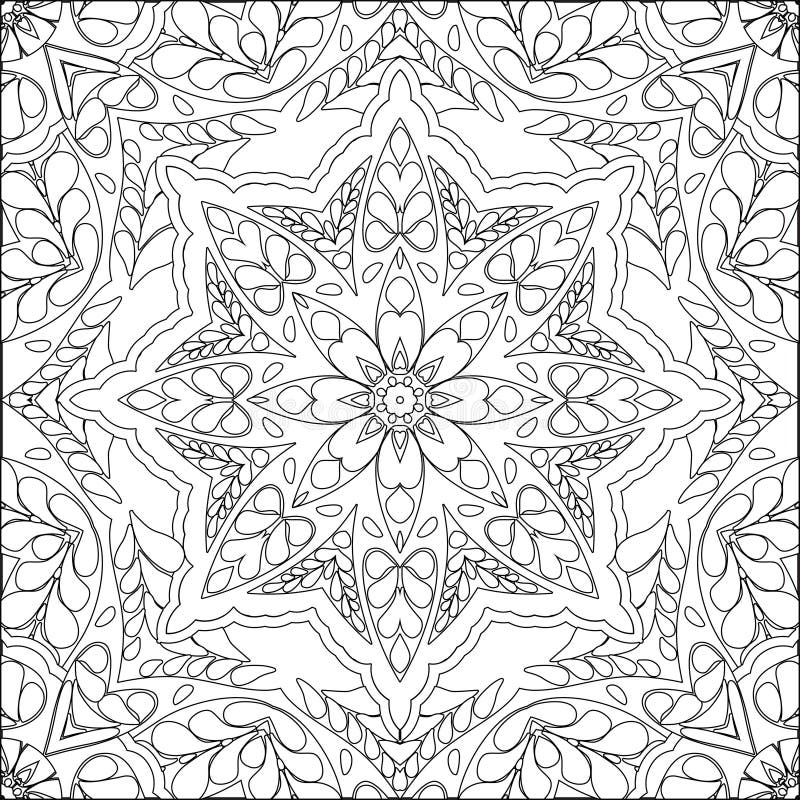 Coloring page mandala