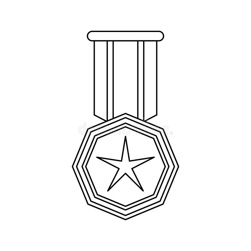 Medal Colouring Pages
