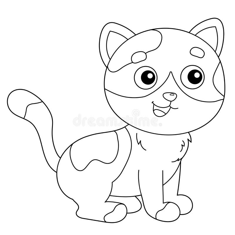 97 Coloring Pages Of Cartoon Cat  Latest Free