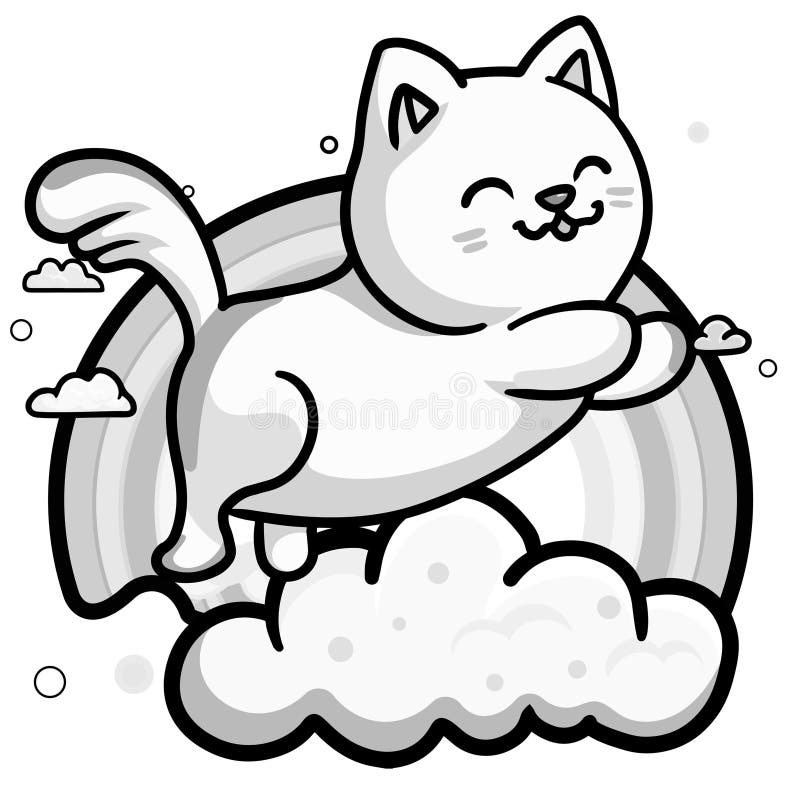 Cat coloring page | Free Printable Coloring Pages