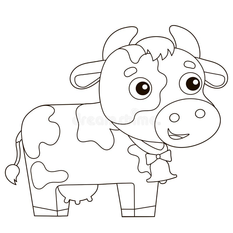 Cow Coloring Sheet Stock Illustrations – 166 Cow Coloring Sheet Stock ...
